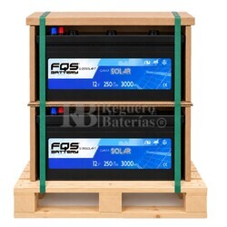 2 Bater�as Solar con mantenimiento | 12 Voltios 250 Amperios FQS12-250-T